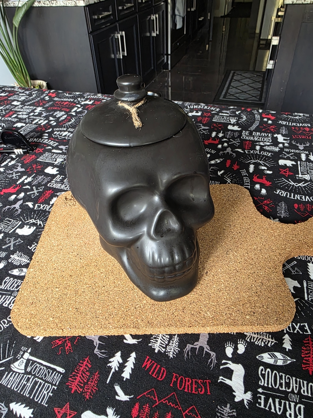Skull Cookie Jar